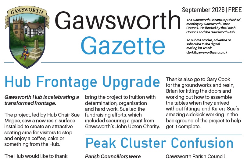 Gawsworth Gazette Cover extract September 2026